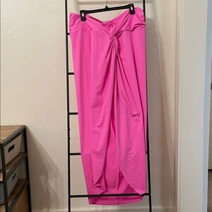 NWT SKIMS neon pink swim sarong